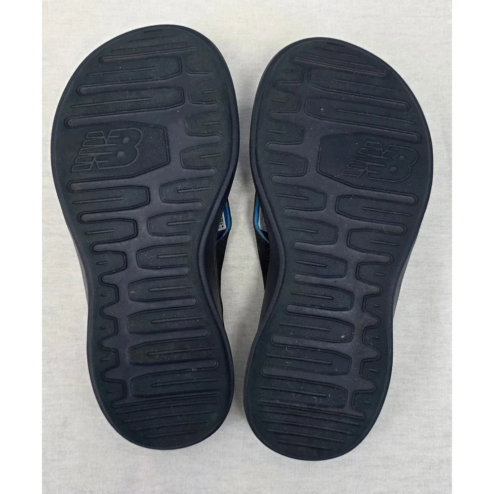Kids New Balance Blue Orange Logo Flip Flops Sandals Size‎ 2 Youth